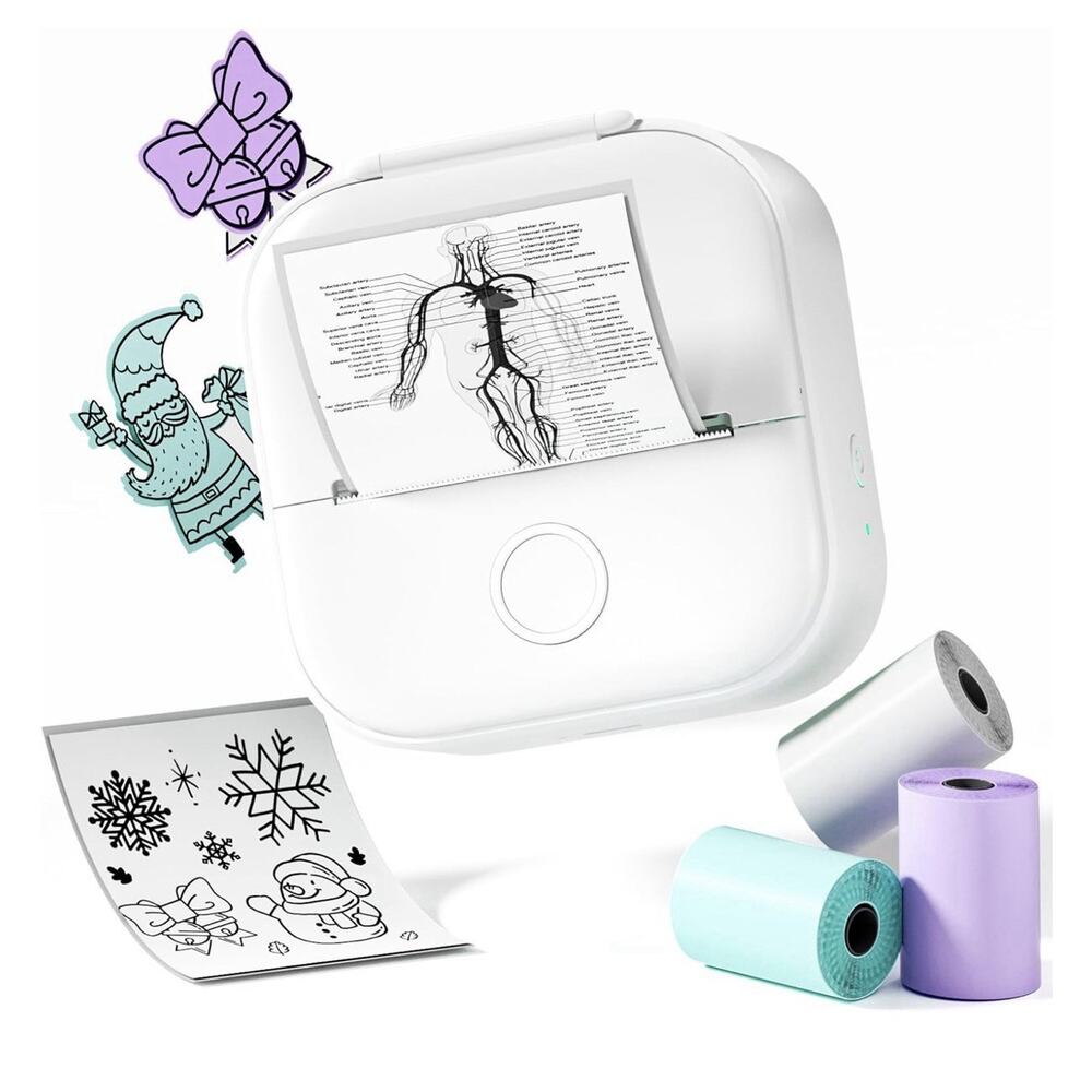 Phomemo Mini Printer - T02 Sticker Portable Small Printer Machine with Paper US